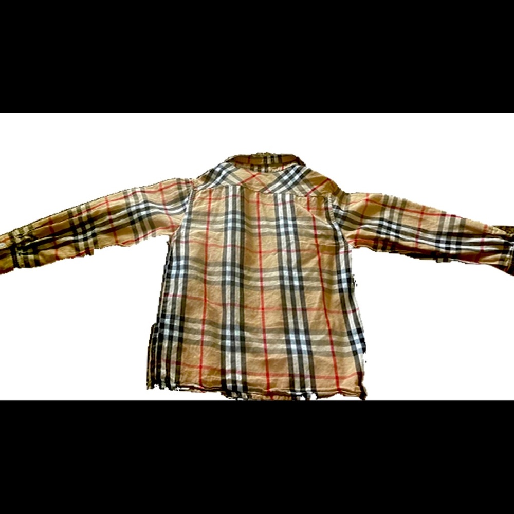 boys button up shirt burberry london xl kids fits a size 4-5